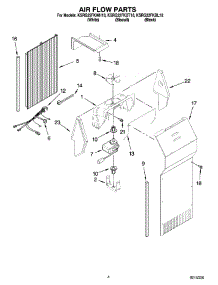03 - Air Flow Parts parts for Kitchenaid Refrigerator KSRG22FKBL18 from AppliancePartsPros.com