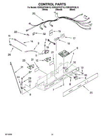 12 - Control Parts, Optional Parts (Not Included) parts for Kitchenaid Refrigerator KSRG22FKBL18 from AppliancePartsPros.com
