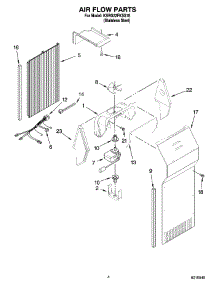 03 - Air Flow Parts parts for Kitchenaid Refrigerator KSRG22FKSS18 from AppliancePartsPros.com