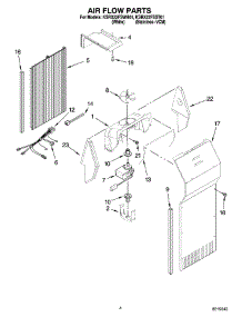 03 - Air Flow Parts parts for Kitchenaid Refrigerator KSRX22FSWH01 from AppliancePartsPros.com