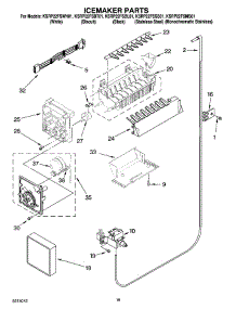 11 - Icemaker Parts parts for Kitchenaid Refrigerator KSRP22FSBT01 from AppliancePartsPros.com