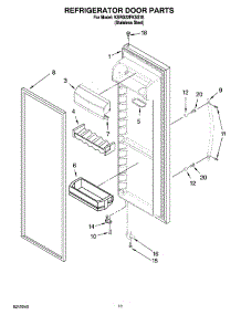 07 - Refrigerator Door Parts parts for Kitchenaid Refrigerator KSRG22FKSS18 from AppliancePartsPros.com