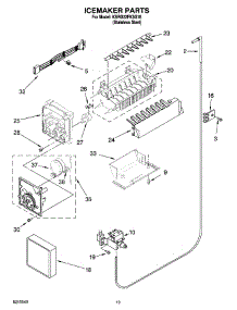 11 - Icemaker Parts parts for Kitchenaid Refrigerator KSRG22FKSS18 from AppliancePartsPros.com
