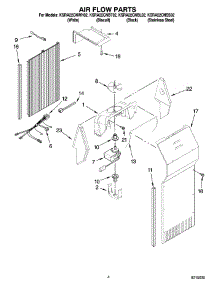 03 - Air Flow Parts parts for Kitchenaid Refrigerator KSRA22CNWH02 from AppliancePartsPros.com