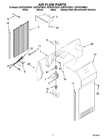 03 - Air Flow Parts parts for Kitchenaid Refrigerator KSRP22FSMS01 from AppliancePartsPros.com