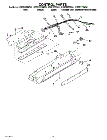 12 - Control Parts, Optional Parts (Not Included) parts for Kitchenaid Refrigerator KSRP22FSMS01 from AppliancePartsPros.com