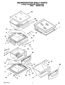 05 - Refrigerator Shelf Parts parts for Kitchenaid Refrigerator KSRX22FSST03 from AppliancePartsPros.com