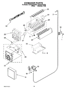 11 - Icemaker Parts parts for Kitchenaid Refrigerator KSRX22FSST03 from AppliancePartsPros.com