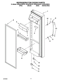 07 - Refrigerator Door Parts parts for Kitchenaid Refrigerator KSRA22CNSS02 from AppliancePartsPros.com