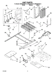 10 - Unit Parts parts for Kitchenaid Refrigerator KSRG22FKWH18 from AppliancePartsPros.com