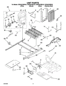 10 - Unit Parts parts for Kitchenaid Refrigerator KSRA22CNBT02 from AppliancePartsPros.com