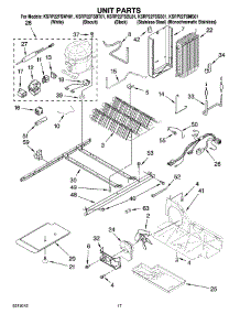 10 - Unit Parts parts for Kitchenaid Refrigerator KSRP22FSWH01 from AppliancePartsPros.com