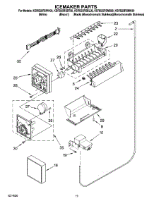 12 - Icemaker Parts, Optional Parts (Not Included) parts for Kitchenaid Refrigerator KSRS25RSMS00 from AppliancePartsPros.com