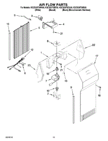 09 - Air Flow Parts parts for Kitchenaid Refrigerator KSCS23FSBL00 from AppliancePartsPros.com