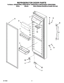 06 - Refrigerator Door Parts parts for Kitchenaid Refrigerator KSRS25CSMS00 from AppliancePartsPros.com