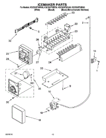 12 - Icemaker Parts, Optional Parts (Not Included) parts for Kitchenaid Refrigerator KSCS23FSMS00 from AppliancePartsPros.com