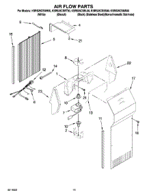 09 - Air Flow Parts parts for Kitchenaid Refrigerator KSRS25CSMS00 from AppliancePartsPros.com
