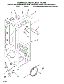 02 - Refrigerator Liner Parts parts for Kitchenaid Refrigerator KSRS25CSBT00 from AppliancePartsPros.com