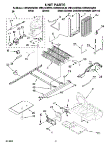 11 - Unit Parts parts for Kitchenaid Refrigerator KSRS25CSBT00 from AppliancePartsPros.com