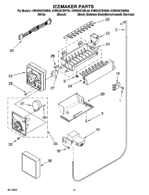 12 - Icemaker Parts, Optional Parts (Not Included) parts for Kitchenaid Refrigerator KSRS25CSBT00 from AppliancePartsPros.com
