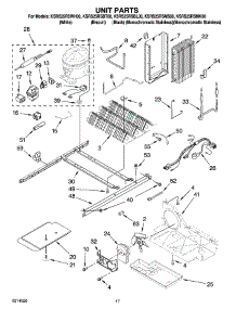 11 - Unit Parts parts for Kitchenaid Refrigerator KSRS25RSWH00 from AppliancePartsPros.com