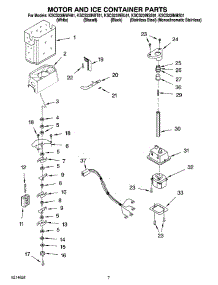 05 - Motor And Ice Container Parts parts for Kitchenaid Refrigerator KSCS23INMS01 from AppliancePartsPros.com