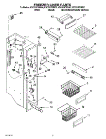 04 - Freezer Liner Parts parts for Kitchenaid Refrigerator KSCS23FSBT00 from AppliancePartsPros.com