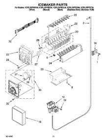 12 - Icemaker Parts, Optional Parts (Not Included) parts for Kitchenaid Refrigerator KSRL25FRBT04 from AppliancePartsPros.com
