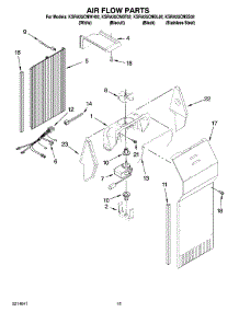 09 - Air Flow Parts parts for Kitchenaid Refrigerator KSRA25CNBT02 from AppliancePartsPros.com