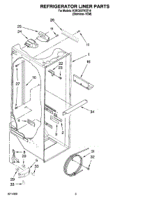 02 - Refrigerator Liner Parts parts for Kitchenaid Refrigerator KSRD22FKST18 from AppliancePartsPros.com