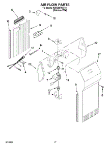 10 - Air Flow Parts parts for Kitchenaid Refrigerator KSRD22FKST18 from AppliancePartsPros.com