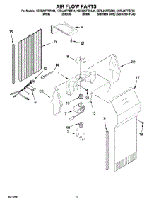 09 - Air Flow Parts parts for Kitchenaid Refrigerator KSRL25FRST04 from AppliancePartsPros.com
