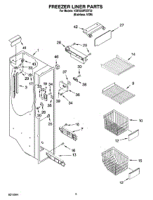 04 - Freezer Liner Parts parts for Kitchenaid Refrigerator KSRX22FSST02 from AppliancePartsPros.com