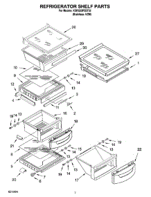 05 - Refrigerator Shelf Parts parts for Kitchenaid Refrigerator KSRX22FSST02 from AppliancePartsPros.com