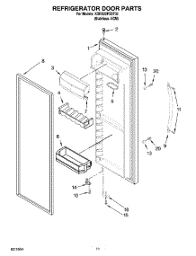 07 - Refrigerator Door Parts parts for Kitchenaid Refrigerator KSRX22FSST02 from AppliancePartsPros.com