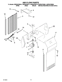 09 - Air Flow Parts parts for Kitchenaid Refrigerator KSRP25FSWH01 from AppliancePartsPros.com