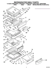 03 - Refrigerator Shelf Parts parts for Kitchenaid Refrigerator KSRP25FSBL01 from AppliancePartsPros.com