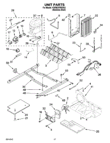 11 - Unit Parts parts for Kitchenaid Refrigerator KSRB25FRBX02 from AppliancePartsPros.com