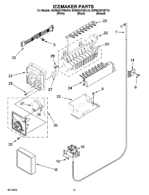 12 - Icemaker Parts, Optional Parts (Not Included) parts for Kitchenaid Refrigerator KSRG25FKBL18 from AppliancePartsPros.com