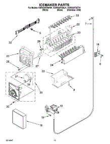 12 - Icemaker Parts, Optional Parts (Not Included) parts for Kitchenaid Refrigerator KSRX25FSST01 from AppliancePartsPros.com