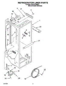 02 - Refrigerator Liner Parts parts for Kitchenaid Refrigerator KSRY25CRMS01 from AppliancePartsPros.com