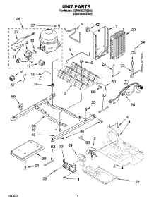 11 - Unit Parts parts for Kitchenaid Refrigerator KSRW25CRSS03 from AppliancePartsPros.com