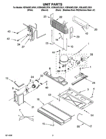 05 - Unit Parts parts for Kitchenaid Refrigerator KBRA20ELBT01 from AppliancePartsPros.com