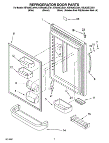 04 - Refrigerator Door Parts parts for Kitchenaid Refrigerator KBRA20ELSS01 from AppliancePartsPros.com