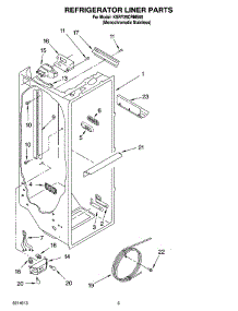 02 - Refrigerator Liner Parts parts for Kitchenaid Refrigerator KSRY25CRMS00 from AppliancePartsPros.com
