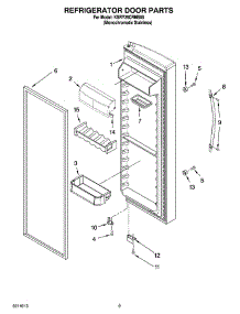 06 - Refrigerator Door Parts parts for Kitchenaid Refrigerator KSRY25CRMS00 from AppliancePartsPros.com