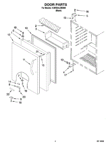 03 - Door Parts parts for Kitchenaid Refrigerator KURS24LSBS00 from AppliancePartsPros.com