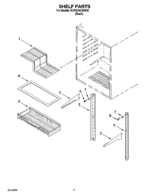 02 - Shelf Parts parts for Kitchenaid Refrigerator KURO24LSBX00 from AppliancePartsPros.com