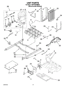 11 - Unit Parts parts for Kitchenaid Refrigerator KSRY25CRMS00 from AppliancePartsPros.com
