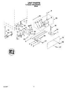 04 - Unit Parts parts for Kitchenaid Refrigerator KURO24RSBX00 from AppliancePartsPros.com